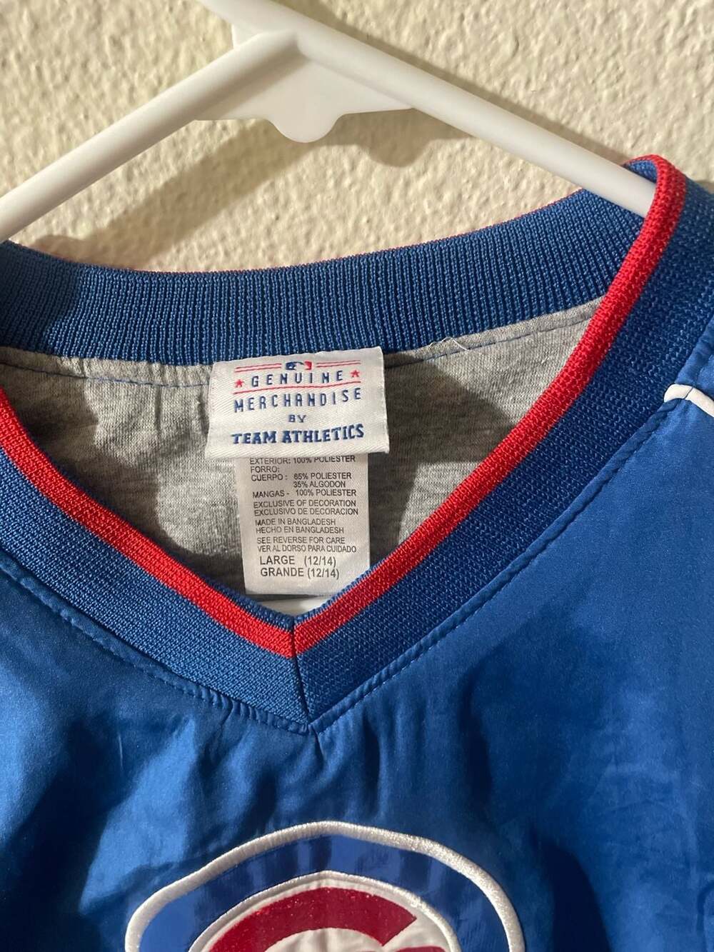 Chicago Cubs MLB Genuine Merchandise youth Large Windbreaker Pullover Jacket - Picture 2 of 6